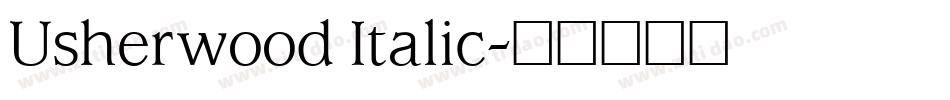 Usherwood Italic字体转换
